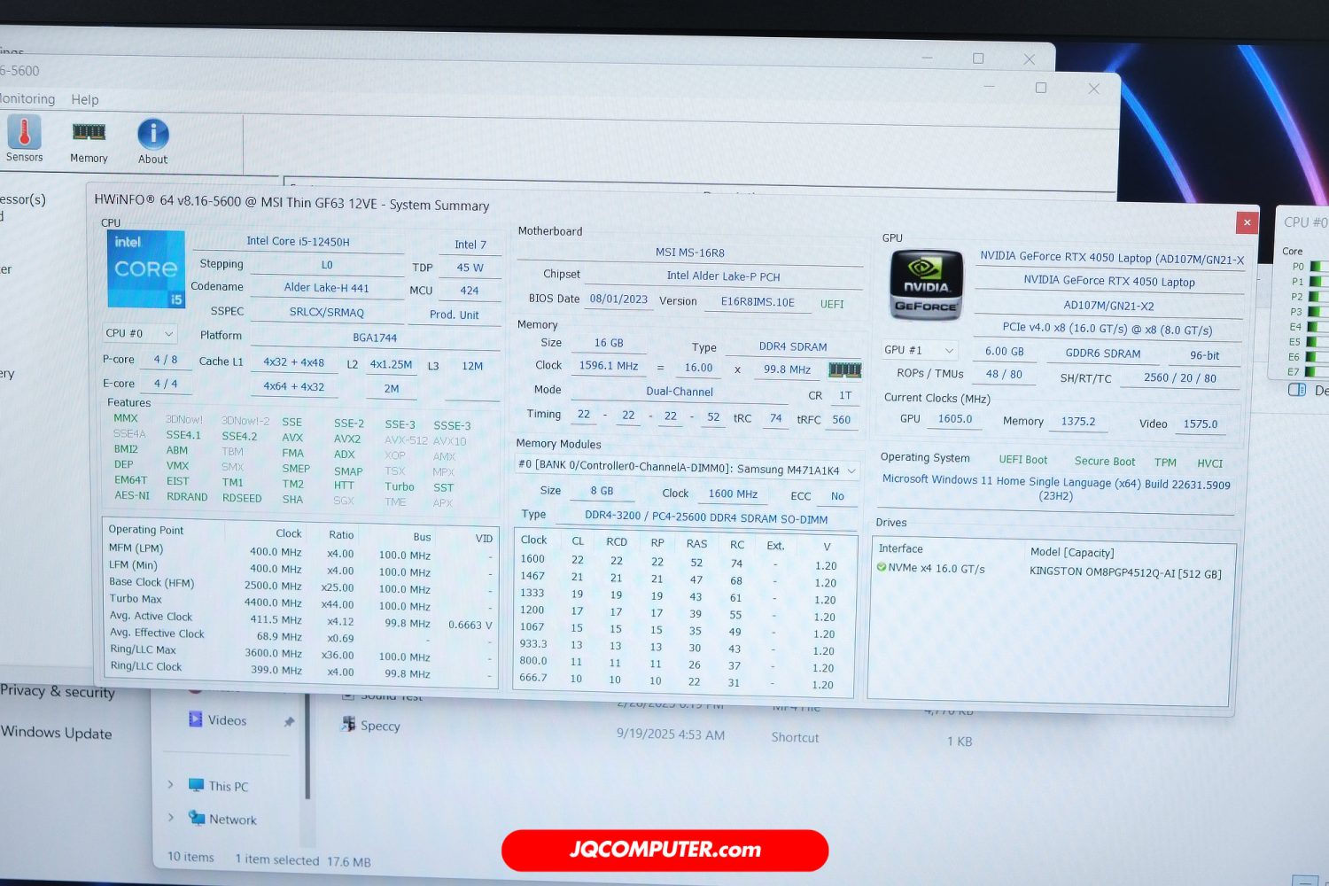 MSI GF63 Thin - Image 6