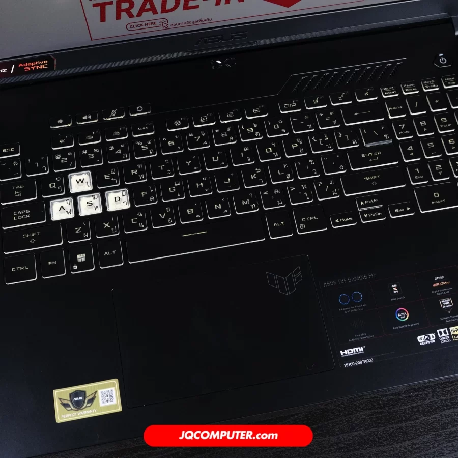 Alternative view of Asus TUF Gaming F17